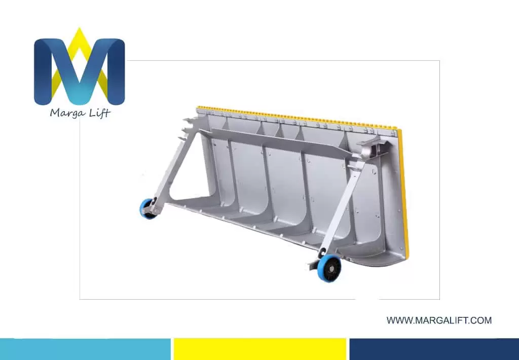 1000mm Gray Escalator Aluminum Step With Yellow Plastic Demarcation - Image 2
