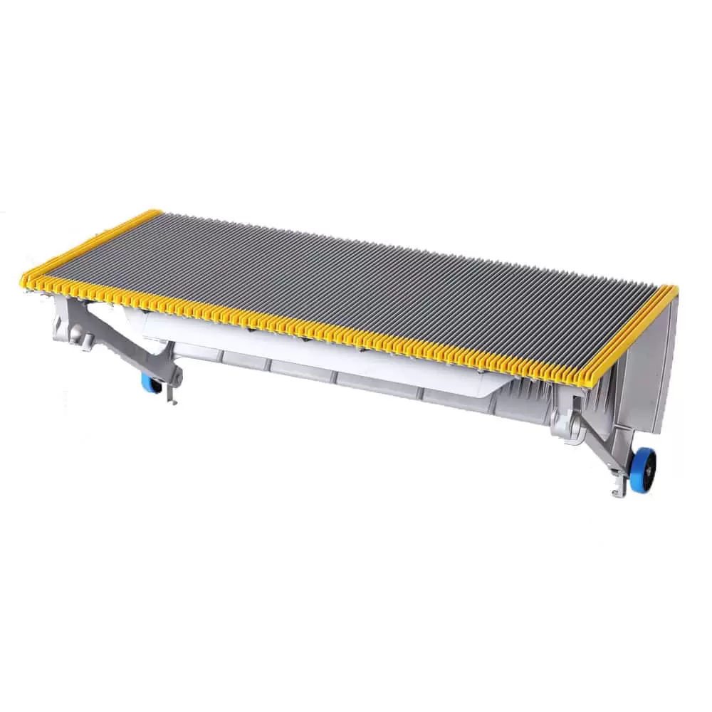 1000mm Gray Escalator Aluminum Step With Yellow Plastic Demarcation - Image 3