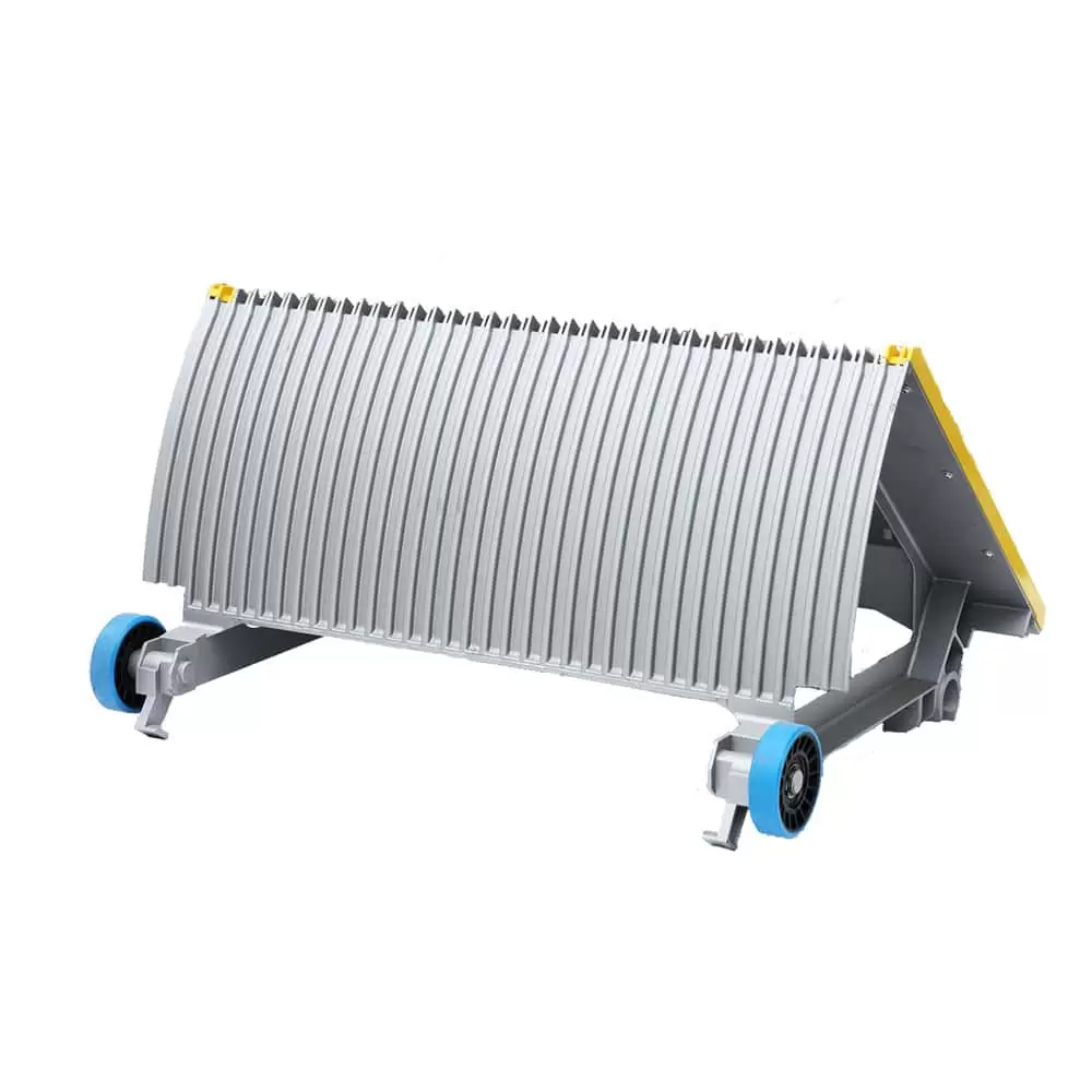 600mm Escalator Aluminum Step With Navy-blue Roller - Image 4