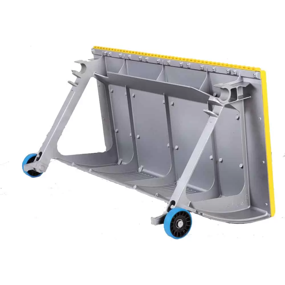 800mm Gray Escalator Aluminum Step With Navy-blue Roller - Image 2