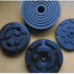 Round rubber pad